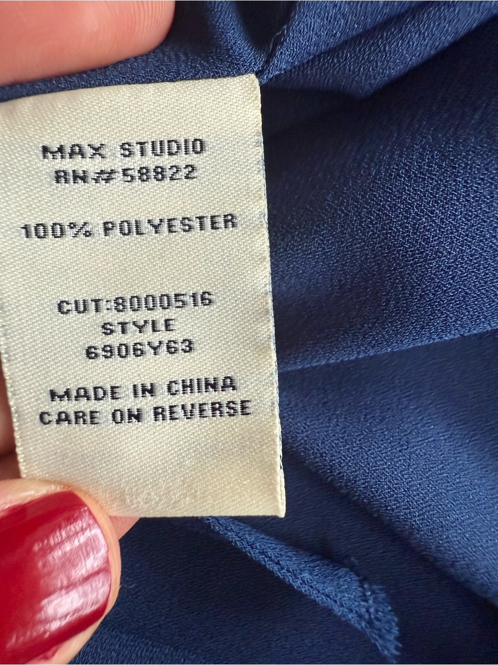 LIKE NEW Max Studio Navy Blue Ruffle Dress XS Summer Wedding Guest Cocktail - Picture 8 of 9